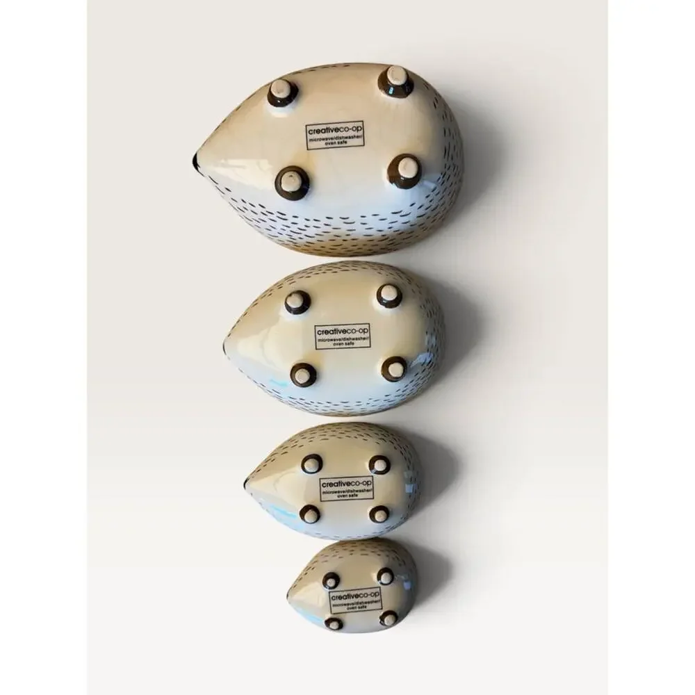 Creative Co-Op Hedgehog Measuring Cups – Set of 4